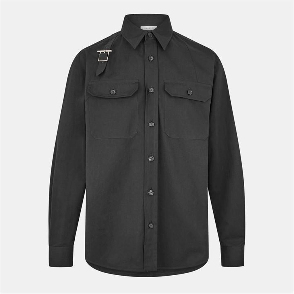 Alexander McQueen Alex Utility Shirt Sn54 - Black